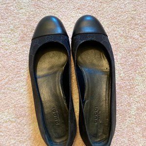 Gucci Cap Toe Ballet Flats